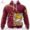Personalize NRL Brisbane Broncos Special Polynesian Design Hoodie Sweatshirt 3D