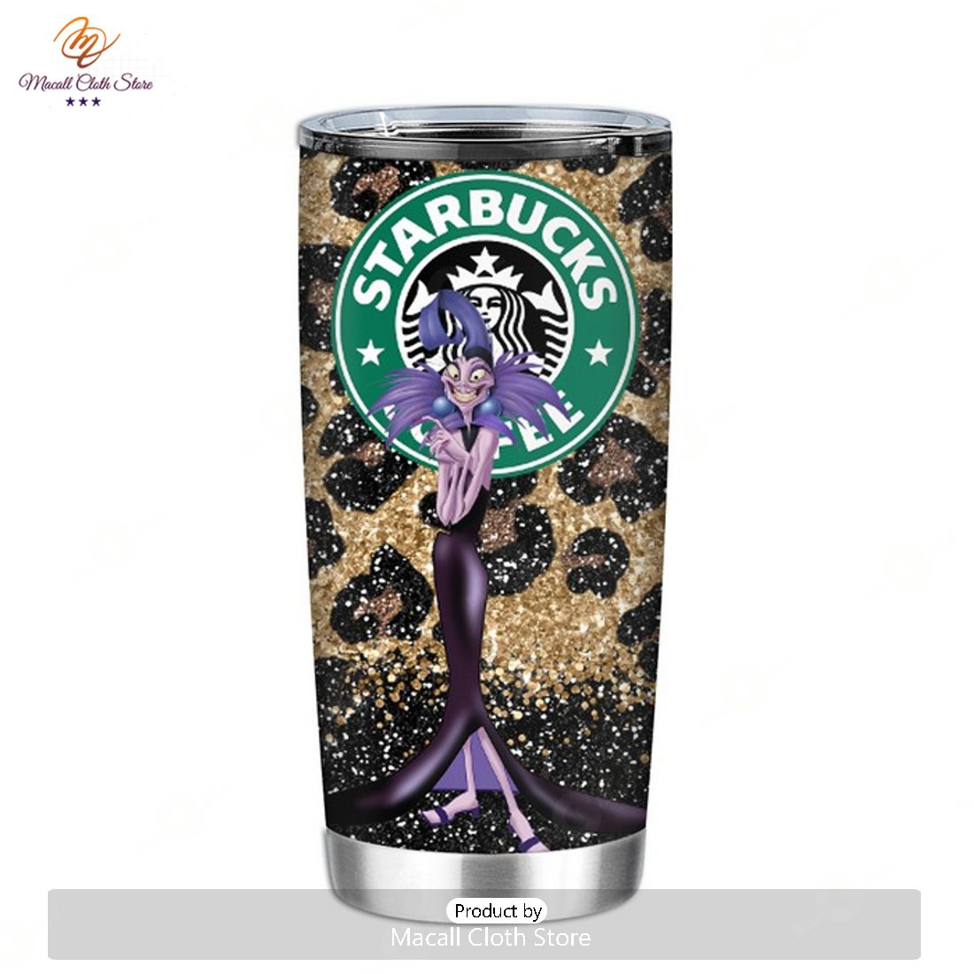 Disney Tumbler - Premium Stainless Steel Starbucks Coffee Leopard - VALLAINS Disney Tumbler - Premium Stainless Steel Starbucks Coffee Leopard - VALLAINS