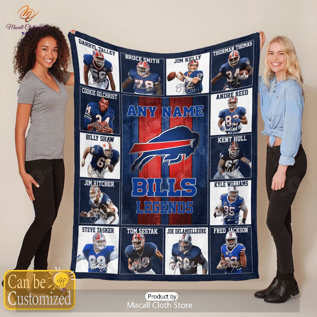 Buffalo Bills NFL Legends In History Personalized Fleece Blanket Quilt -  Growkoc