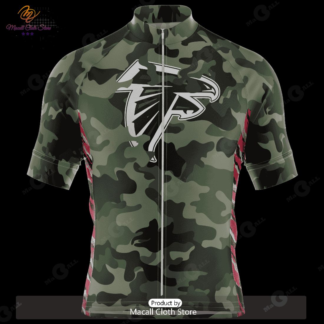 HOT NFL Atlanta Falcons Special Desert Camo Design Cycling Jersey Hoodie