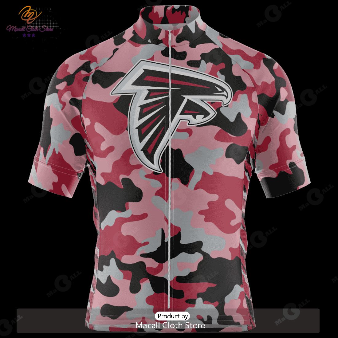 HOT Atlanta Falcons Colorful Camo Cycling Jersey NFL 2023 Personalized