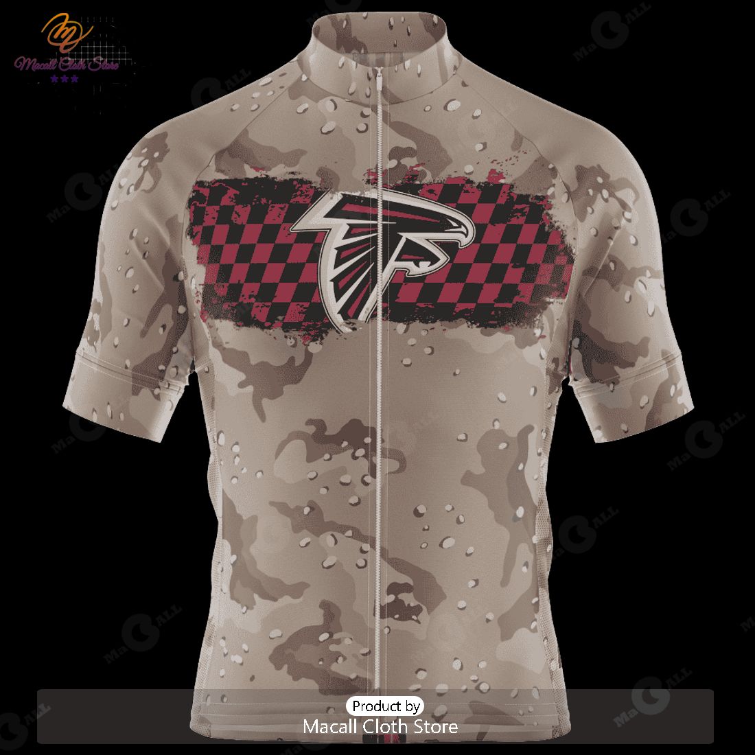 HOT Atlanta Falcons Desert Camo Cycling Jersey NFL 2023 Personalized