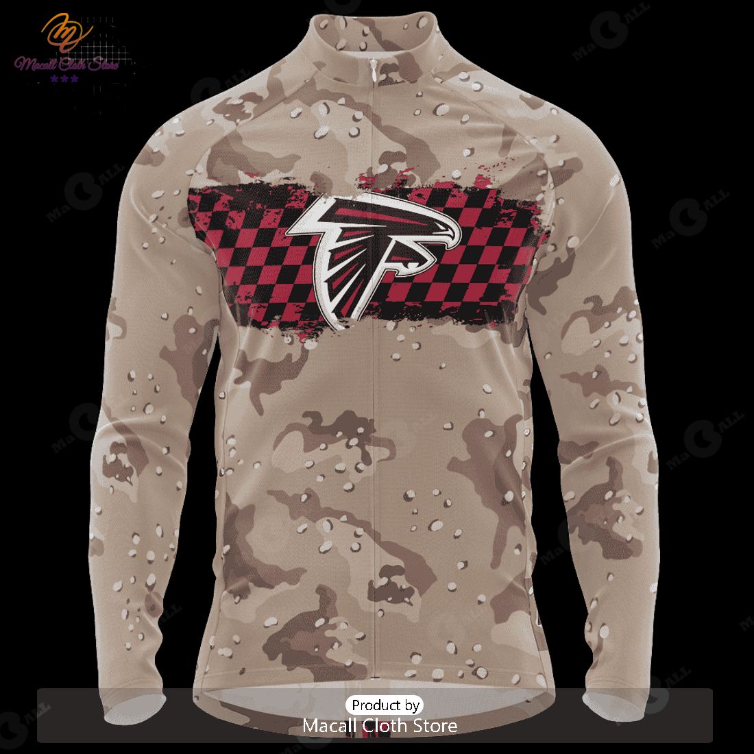 HOT NFL Atlanta Falcons Special Desert Camo Design Cycling Jersey Hoodie