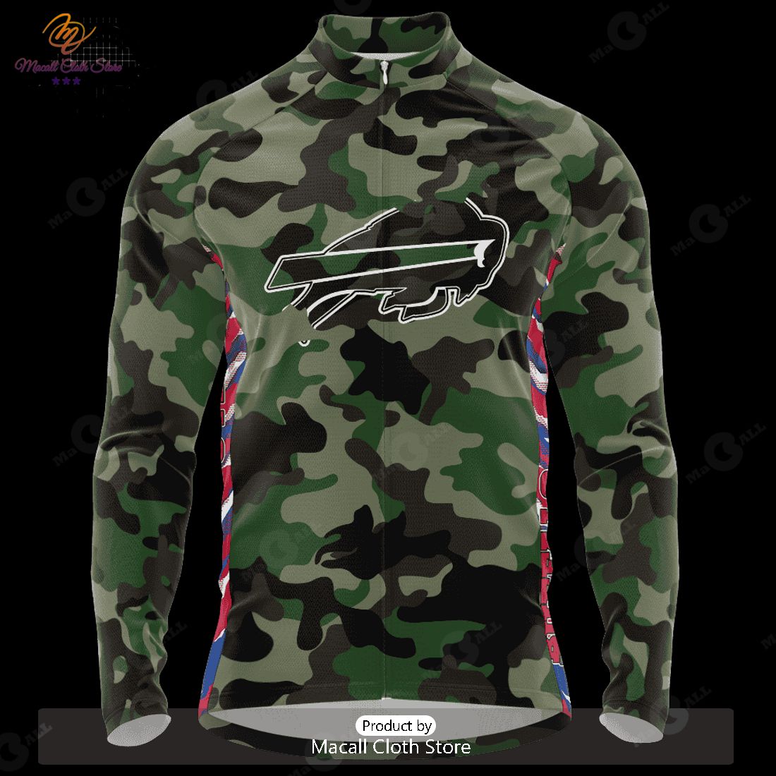 HOT TREND NFL Buffalo Bills Special Camo Design Cycling Jersey Hoodie