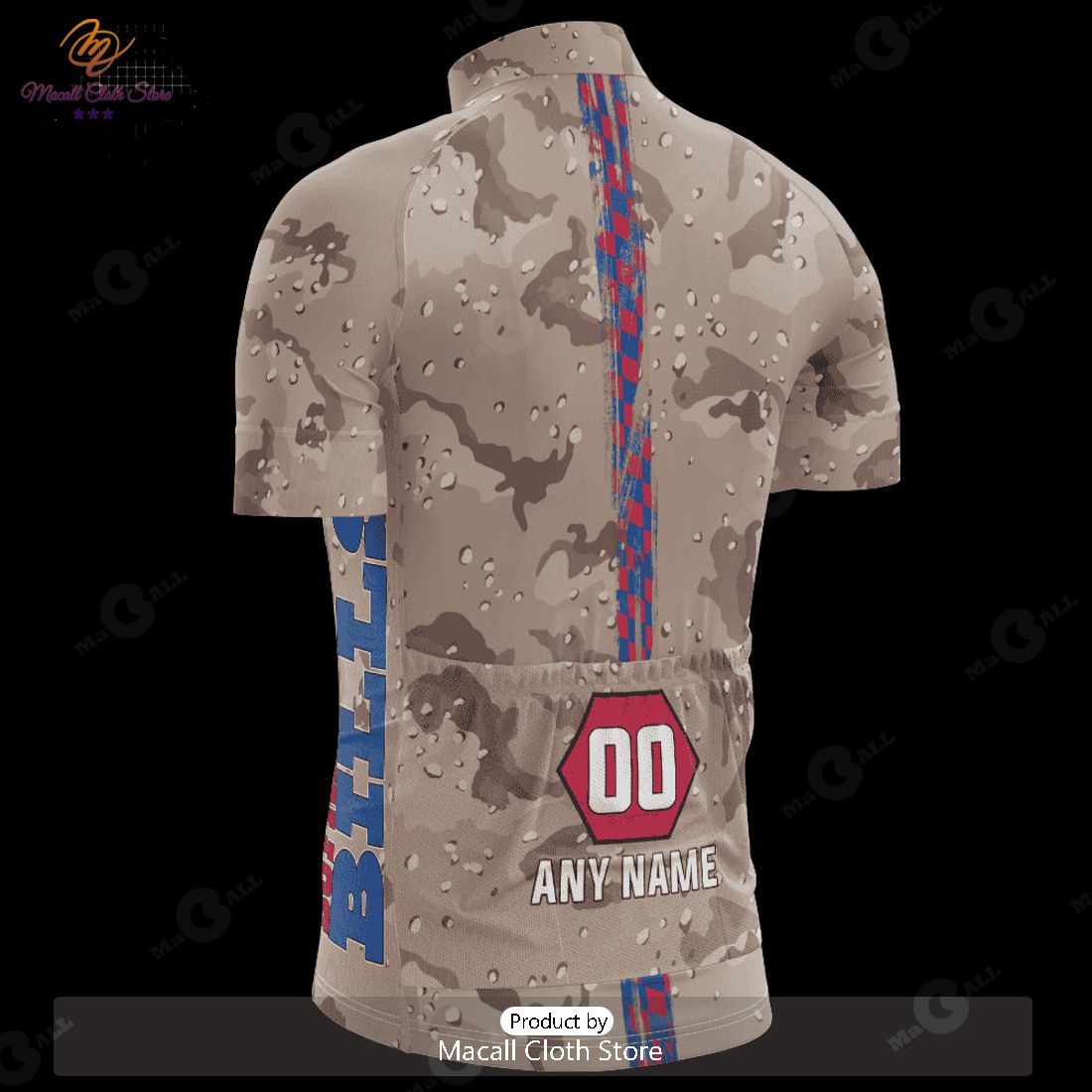 HOT Buffalo Bills Desert Camo Cycling Jersey NFL 2023 Personalized