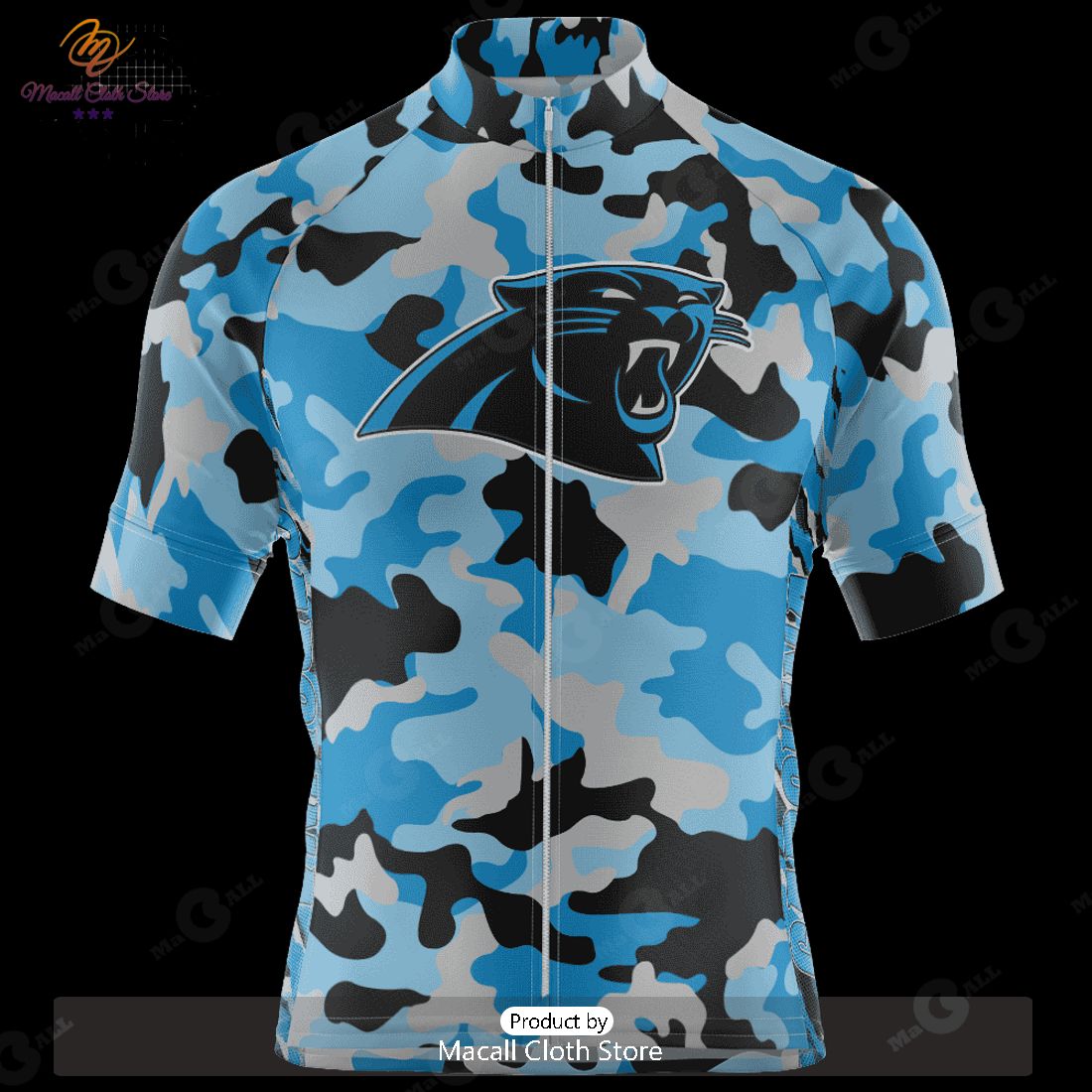 HOT Carolina Panthers Colorful Camo Cycling Jersey NFL 2023 Personalized HOT Carolina Panthers Colorful Camo Cycling Jersey NFL 2023 Personalized