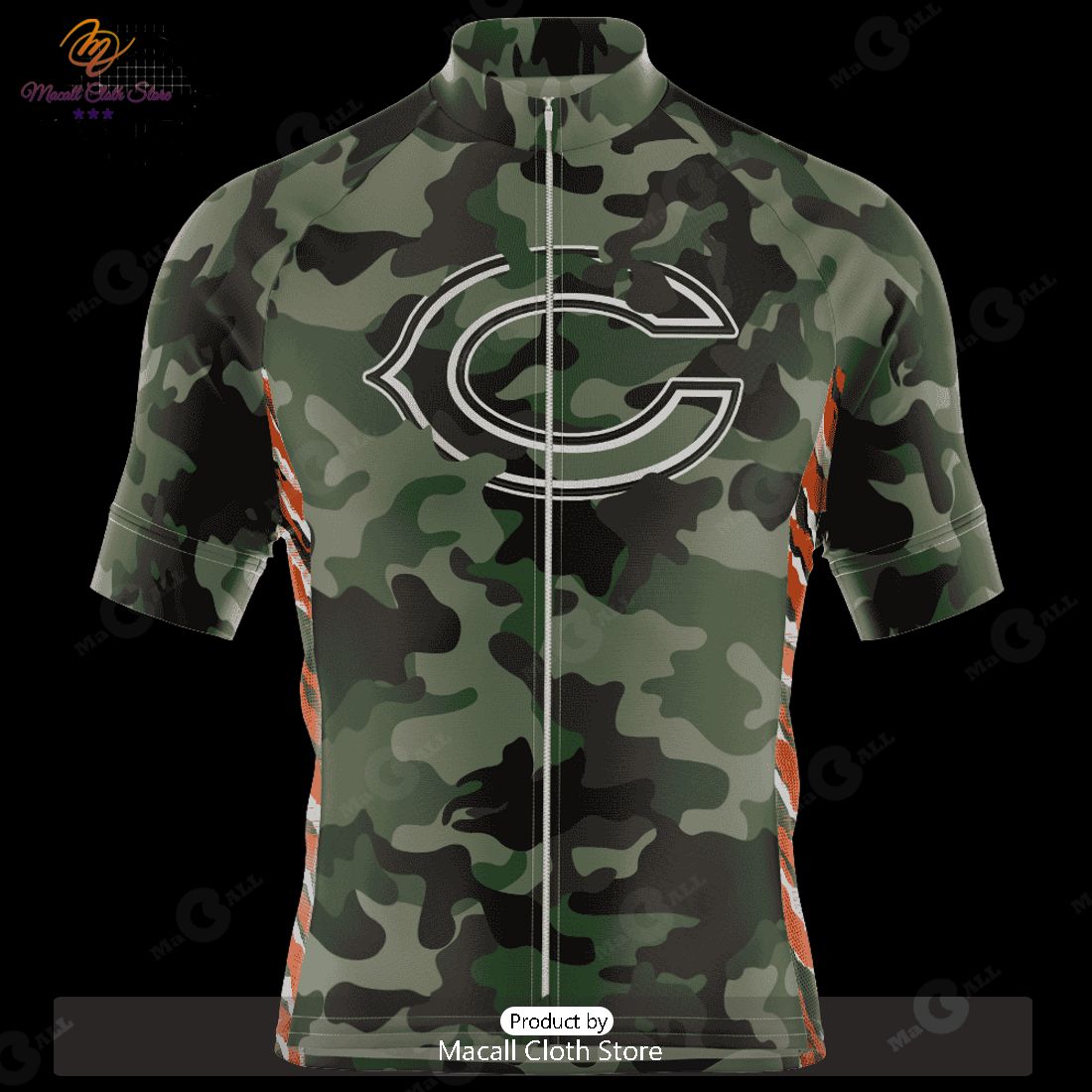 HOT Chicago Bears Camo Cycling Jersey NFL 2023 Personalized