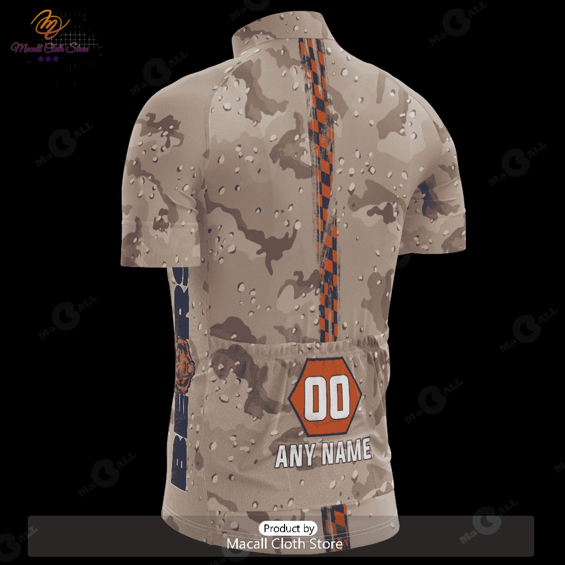 HOT NFL Chicago Bears Special Desert Camo Design Cycling Jersey Hoodie