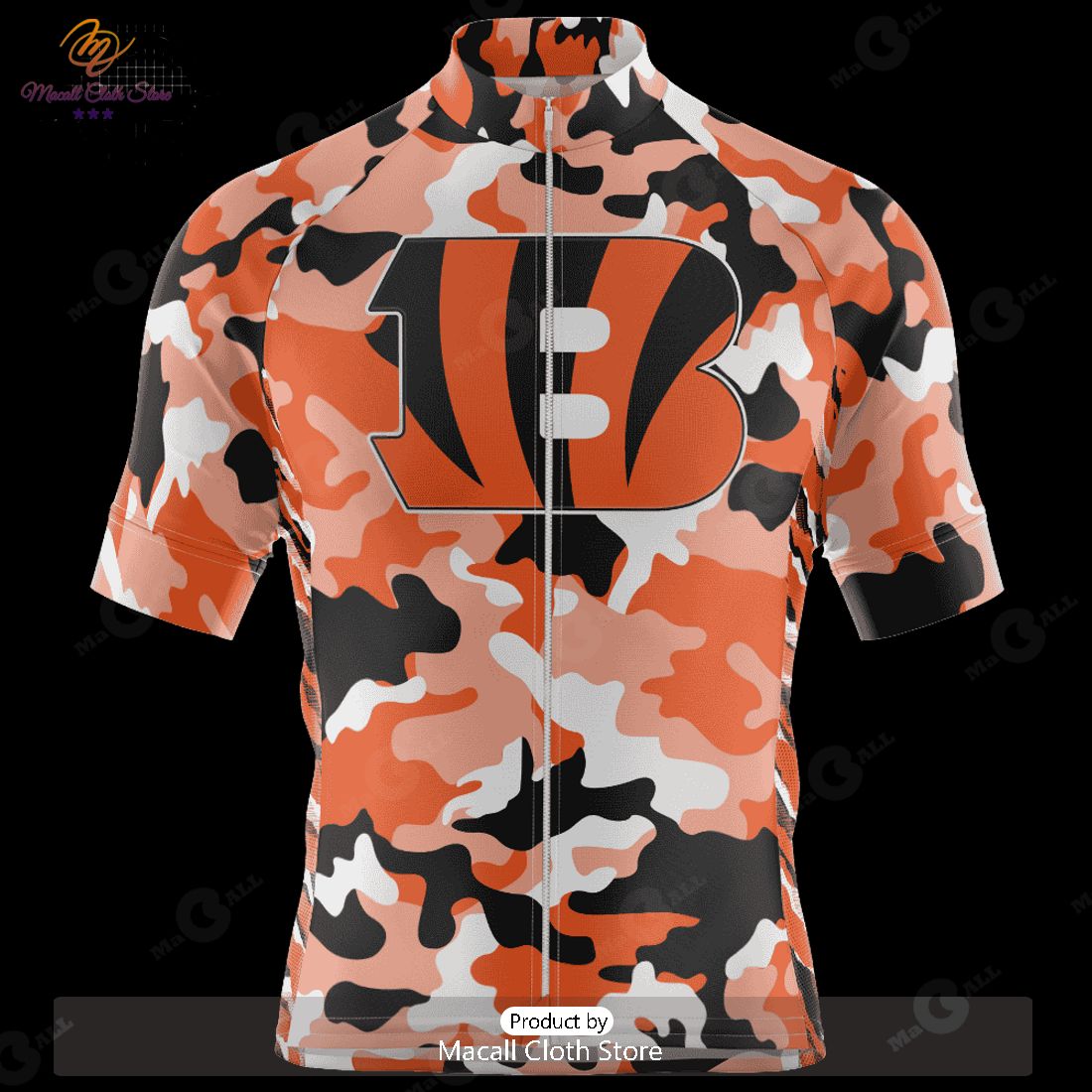 HOT Cincinnati Bengals Colorful Camo Cycling Jersey NFL 2023 Personalized HOT Cincinnati Bengals Colorful Camo Cycling Jersey NFL 2023 Personalized