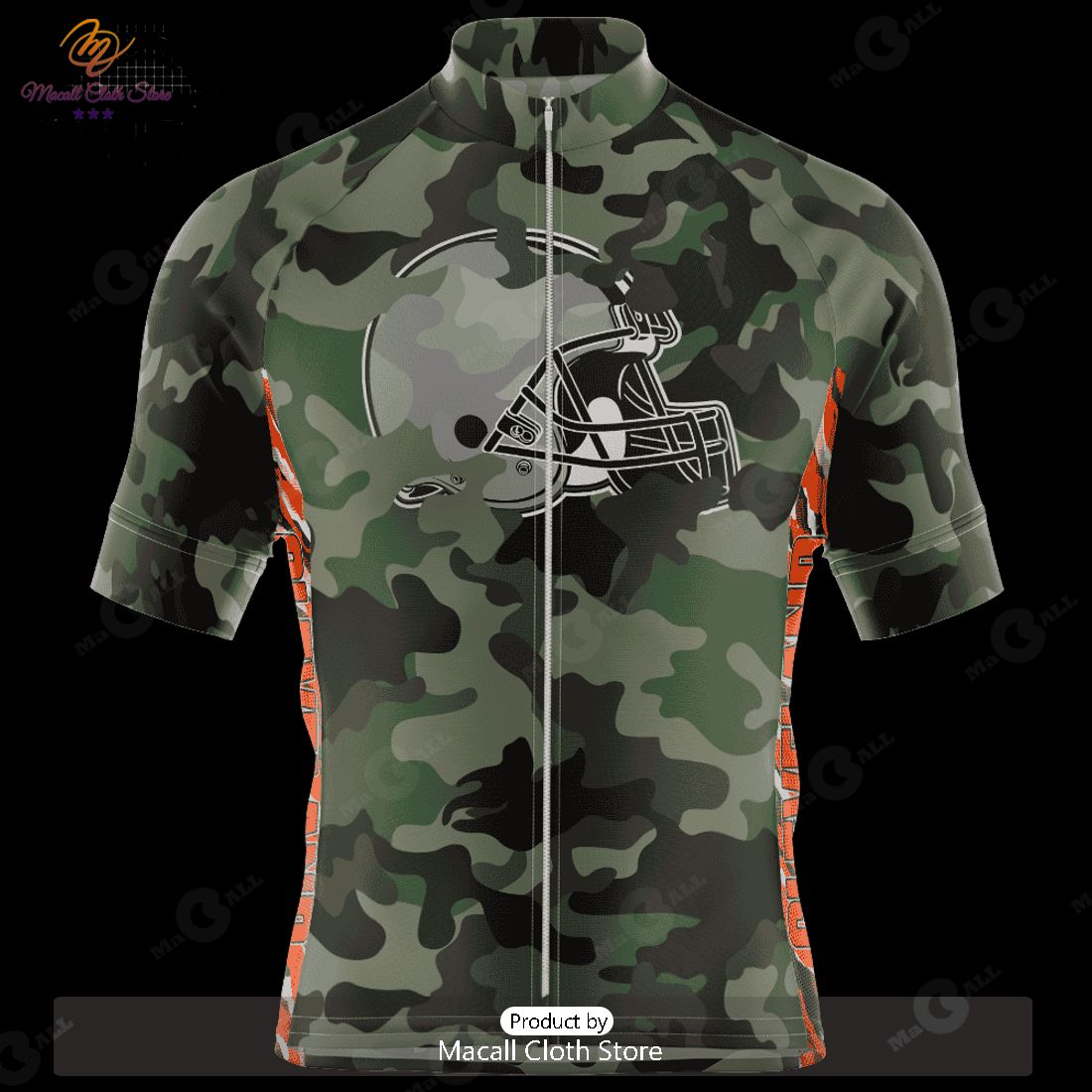 HOT Cleveland Browns Camo Cycling Jersey NFL 2023 Personalized HOT Cleveland Browns Camo Cycling Jersey NFL 2023 Personalized