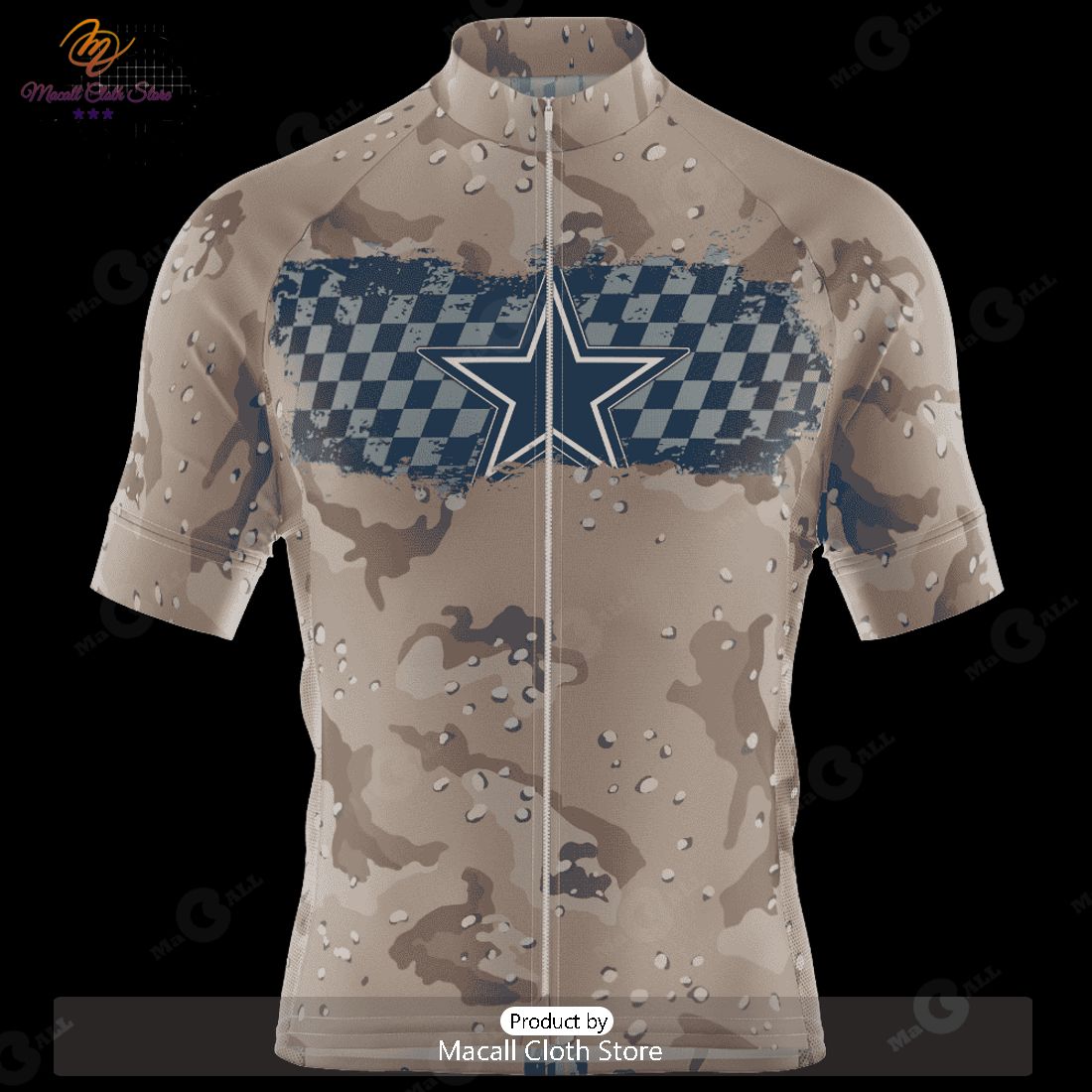 HOT Dallas Cowboys Desert Camo Cycling Jersey NFL 2023 Personalized