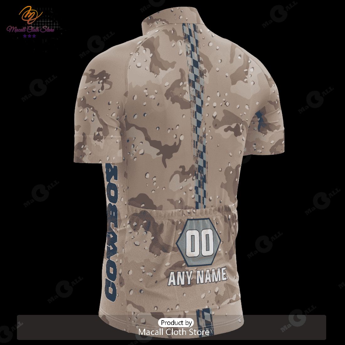 HOT Dallas Cowboys Desert Camo Cycling Jersey NFL 2023 Personalized