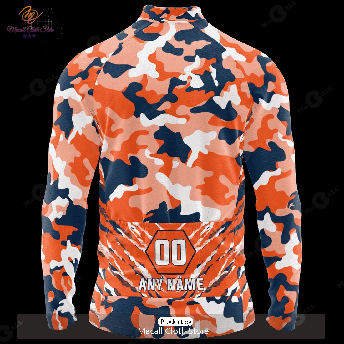 BEST NFL Denver Broncos Special Camo Design Cycling Jersey Hoodie