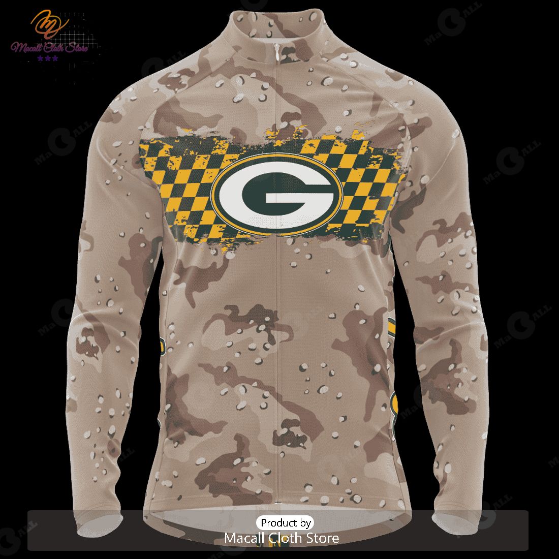 PREMIUM NFL Green Bay Packers Special Desert Camo Design Cycling