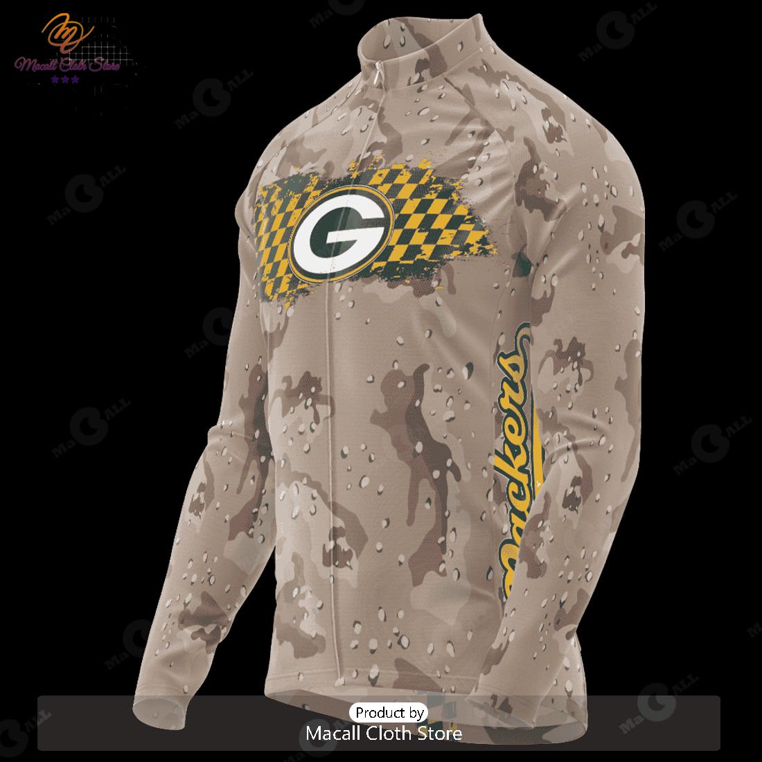 PREMIUM NFL Green Bay Packers Special Desert Camo Design Cycling