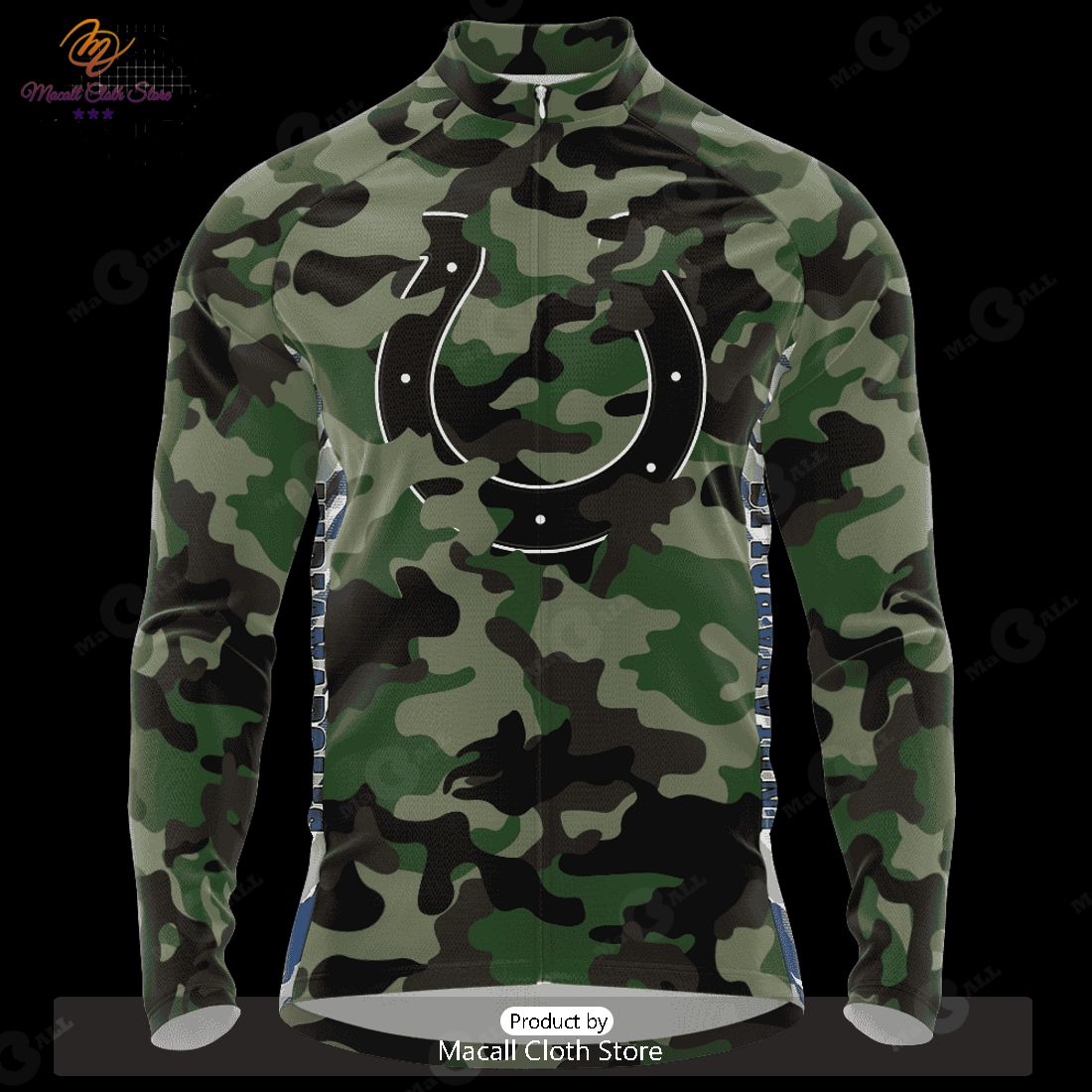 HOT Indianapolis Colts Camo Cycling Jersey NFL 2023 Personalized