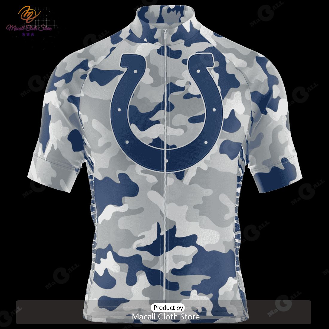 HOT Indianapolis Colts Colorful Camo Cycling Jersey NFL 2023 Personalized