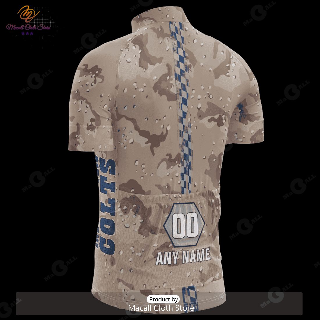 HOT Indianapolis Colts Desert Camo Cycling Jersey NFL 2023 Personalized
