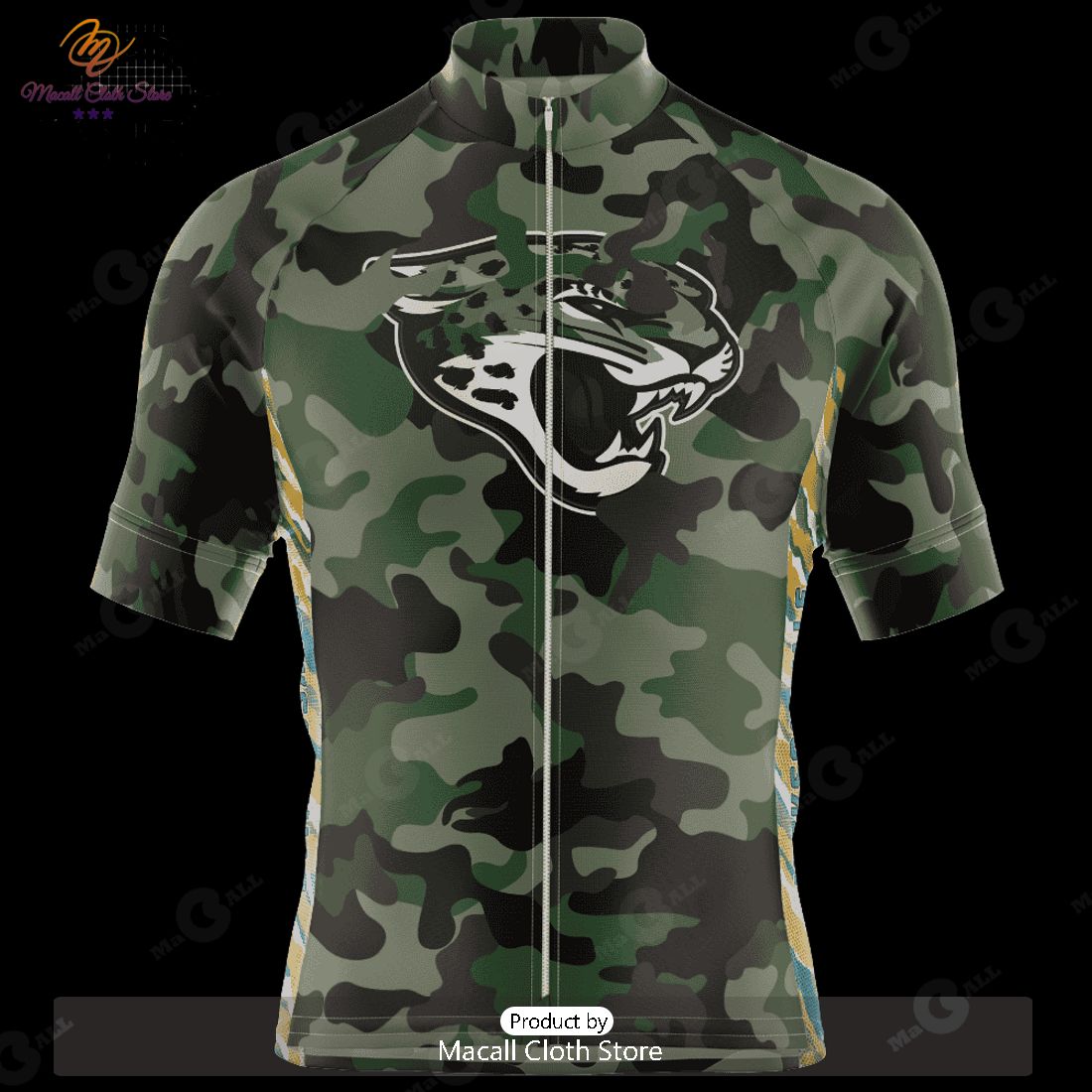 HOT Jacksonville Jaguars Camo Cycling Jersey NFL 2023 Personalized HOT Jacksonville Jaguars Camo Cycling Jersey NFL 2023 Personalized