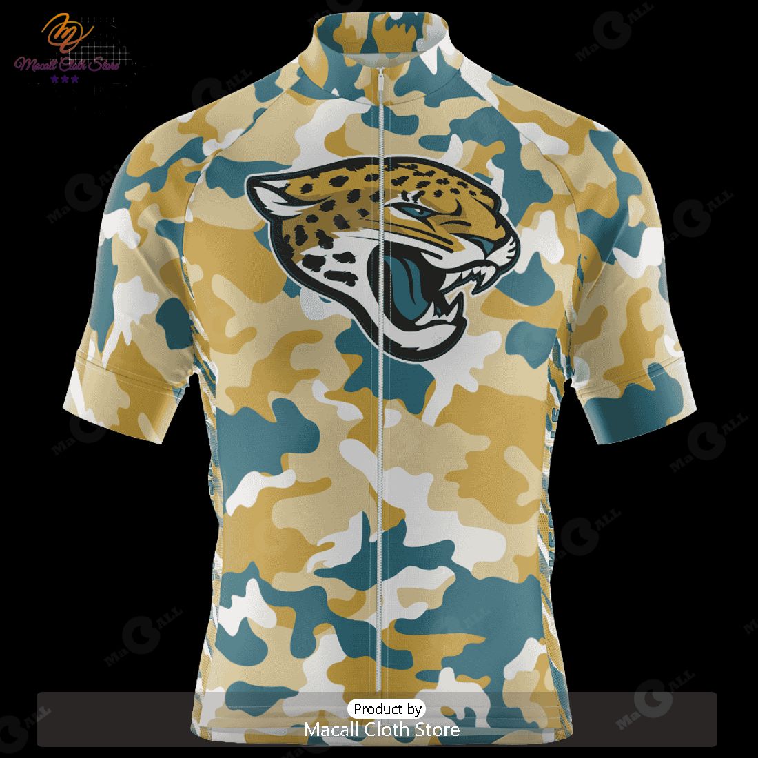 HOT Jacksonville Jaguars Colorful Camo Cycling Jersey NFL 2023 Personalized