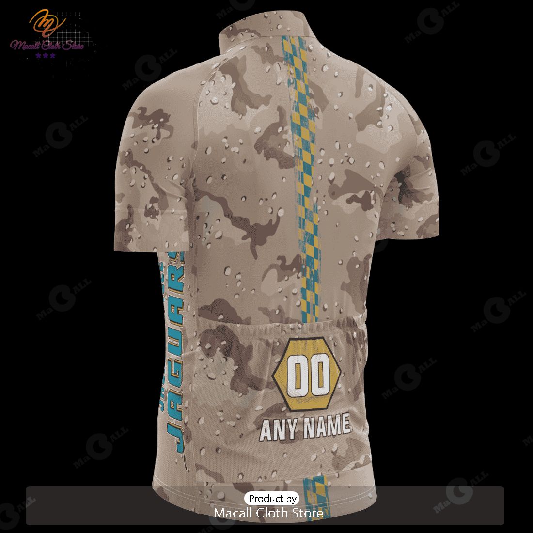 HOT Jacksonville Jaguars Desert Camo Cycling Jersey NFL 2023 Personalized