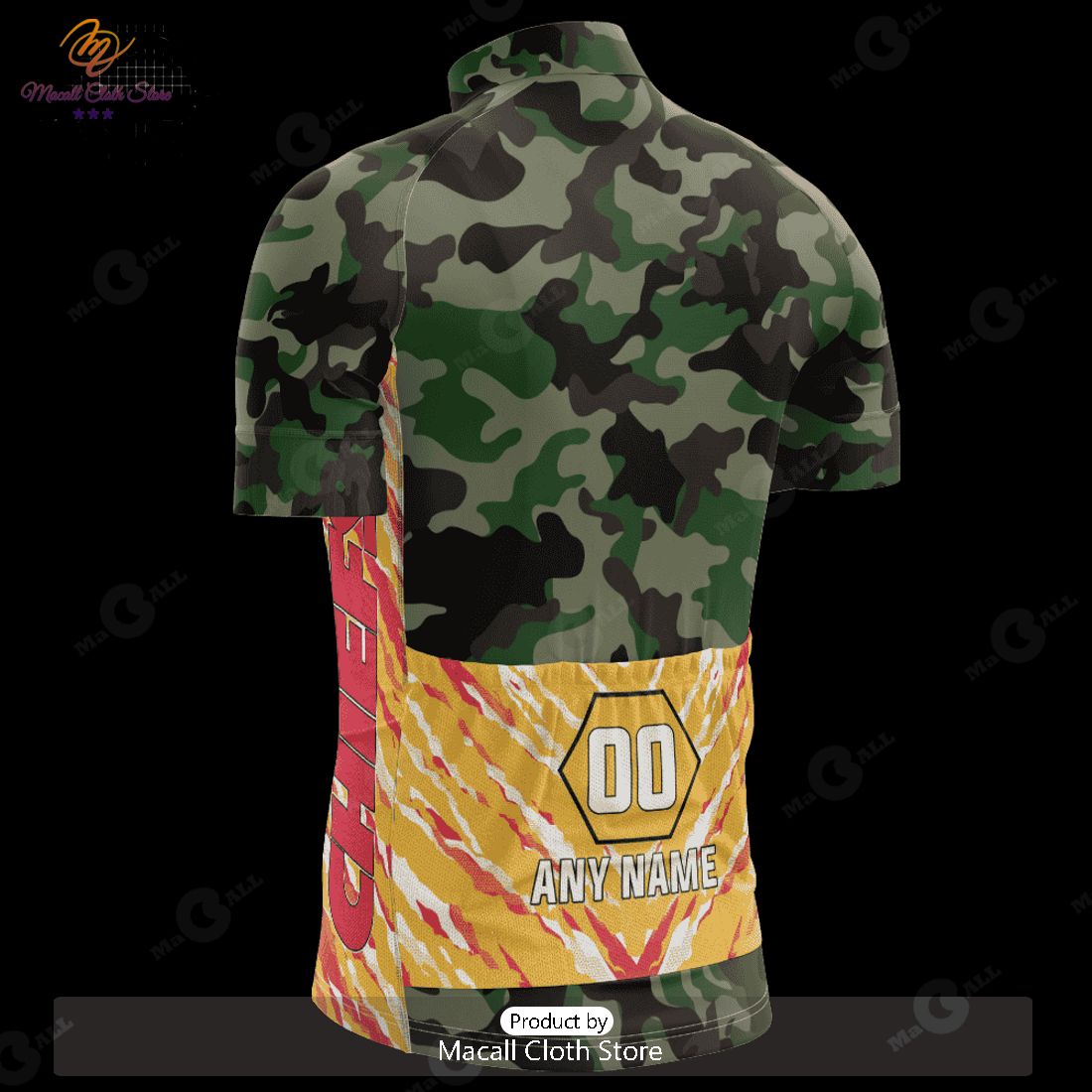 HOT Kansas City Chiefs Camo Cycling Jersey NFL 2023 Personalized