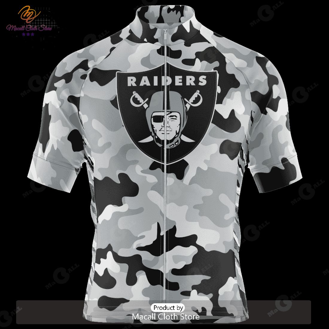 HOT Las Vegas Raiders Colorful Camo Cycling Jersey NFL 2023 Personalized