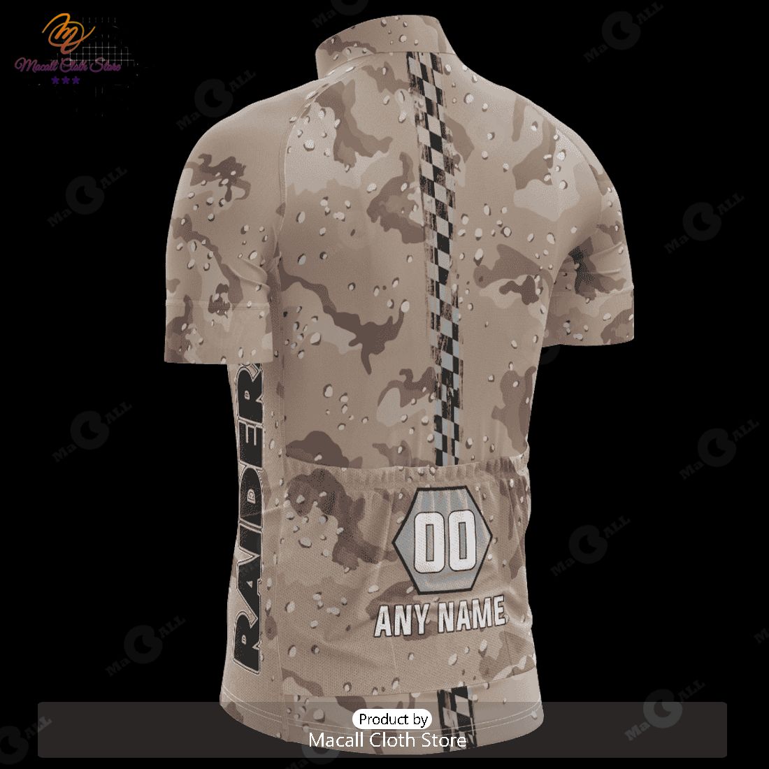 HOT Las Vegas Raiders Desert Camo Cycling Jersey NFL 2023 Personalized