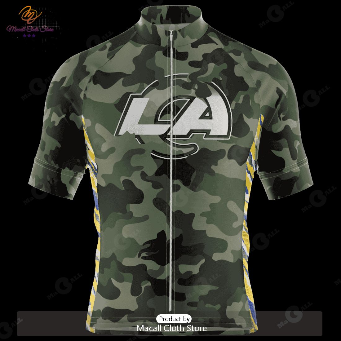 HOT Los Angeles Rams Camo Cycling Jersey NFL 2023 Personalized