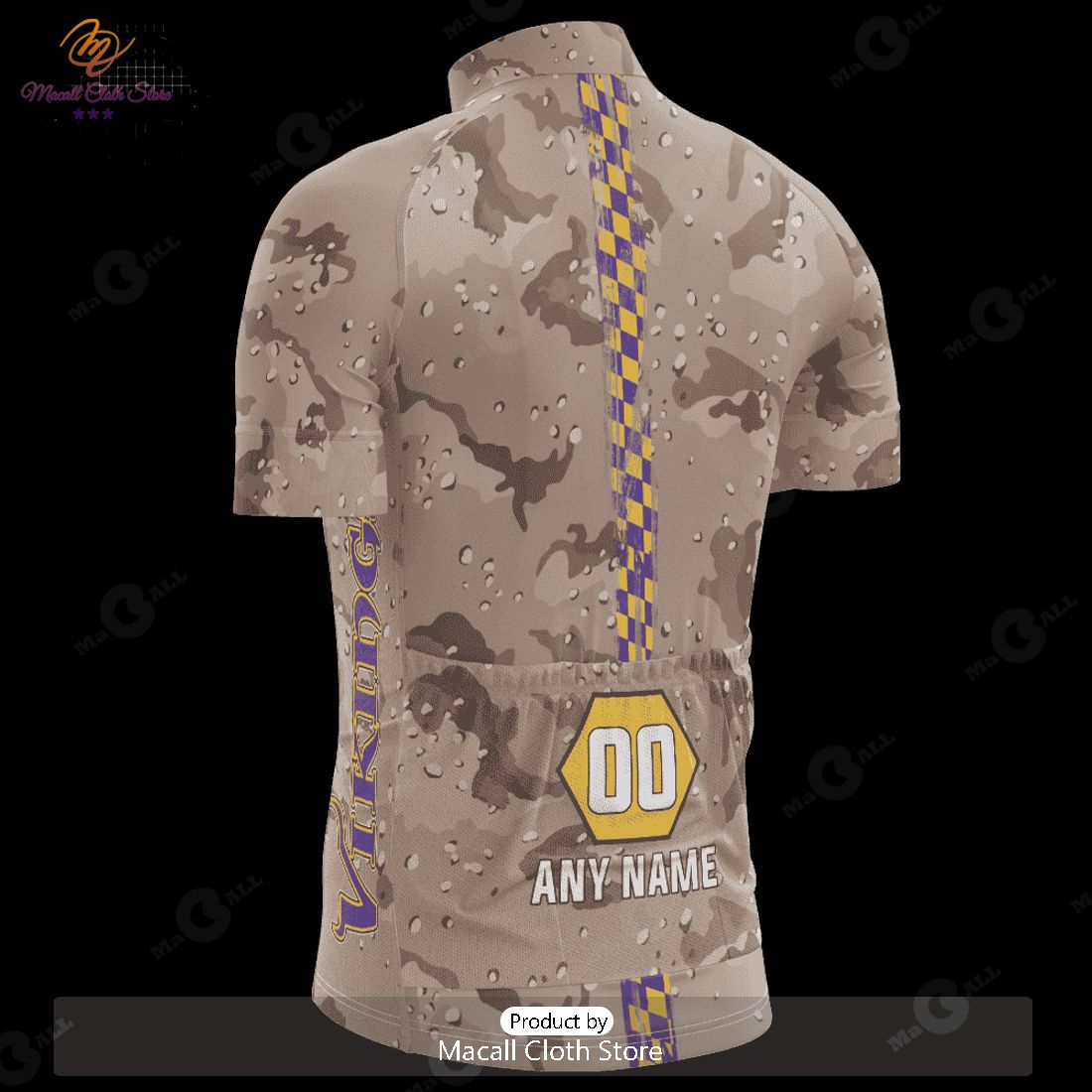 HOT Minnesota Vikings Desert Camo Cycling Jersey NFL 2023 Personalized
