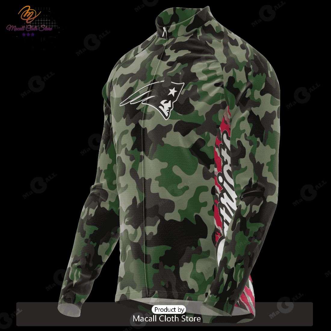 HOT New England Patriots Camo Cycling Jersey NFL 2023 Personalized