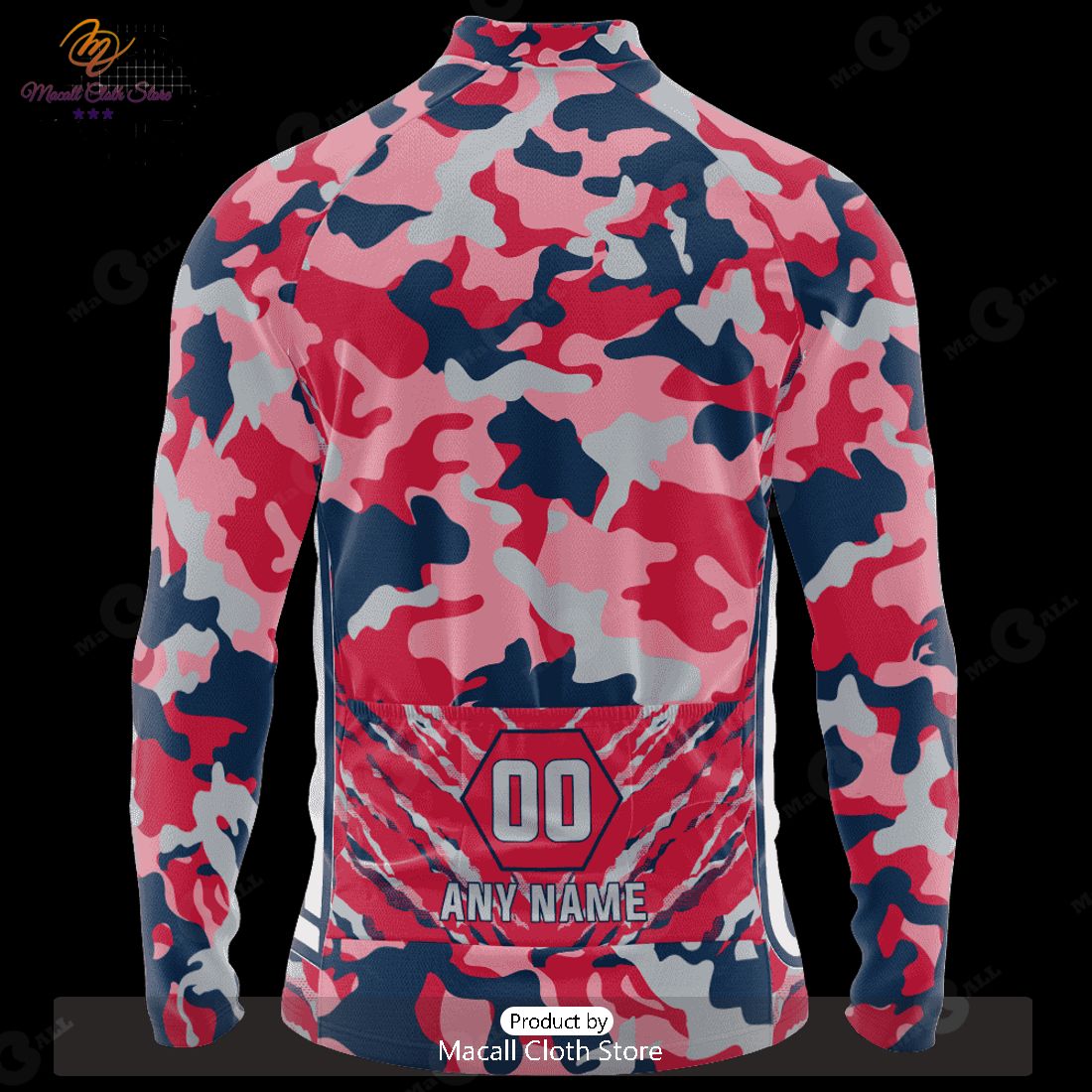 HOT New England Patriots Camo Cycling Jersey NFL 2023 Personalized