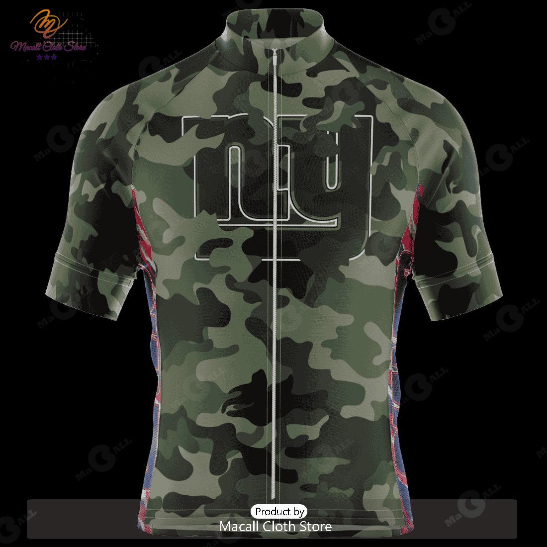 THE BEST NFL New York Giants Special Camo Design Cycling Jersey Hoodie