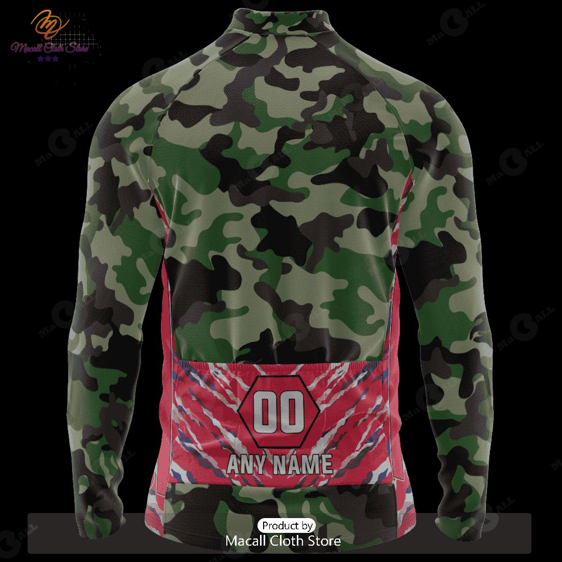 THE BEST NFL New York Giants Special Camo Design Cycling Jersey Hoodie