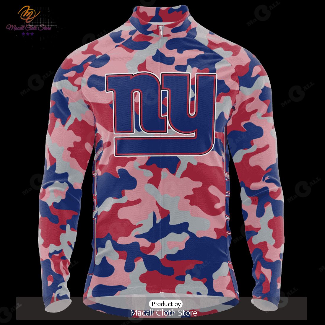 THE BEST NFL New York Giants Special Camo Design Cycling Jersey Hoodie