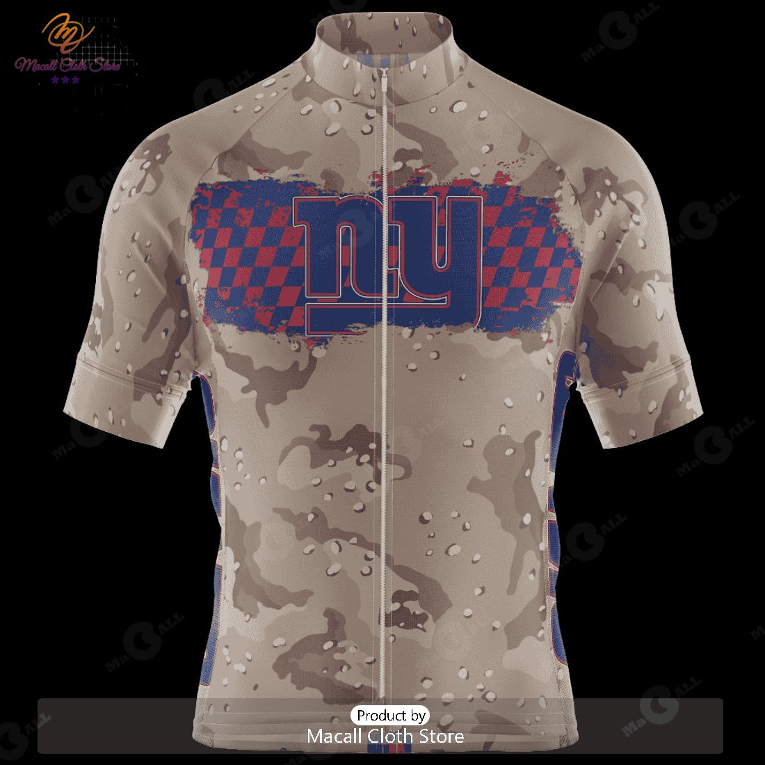 THE BEST NFL New York Giants Special Camo Design Cycling Jersey Hoodie