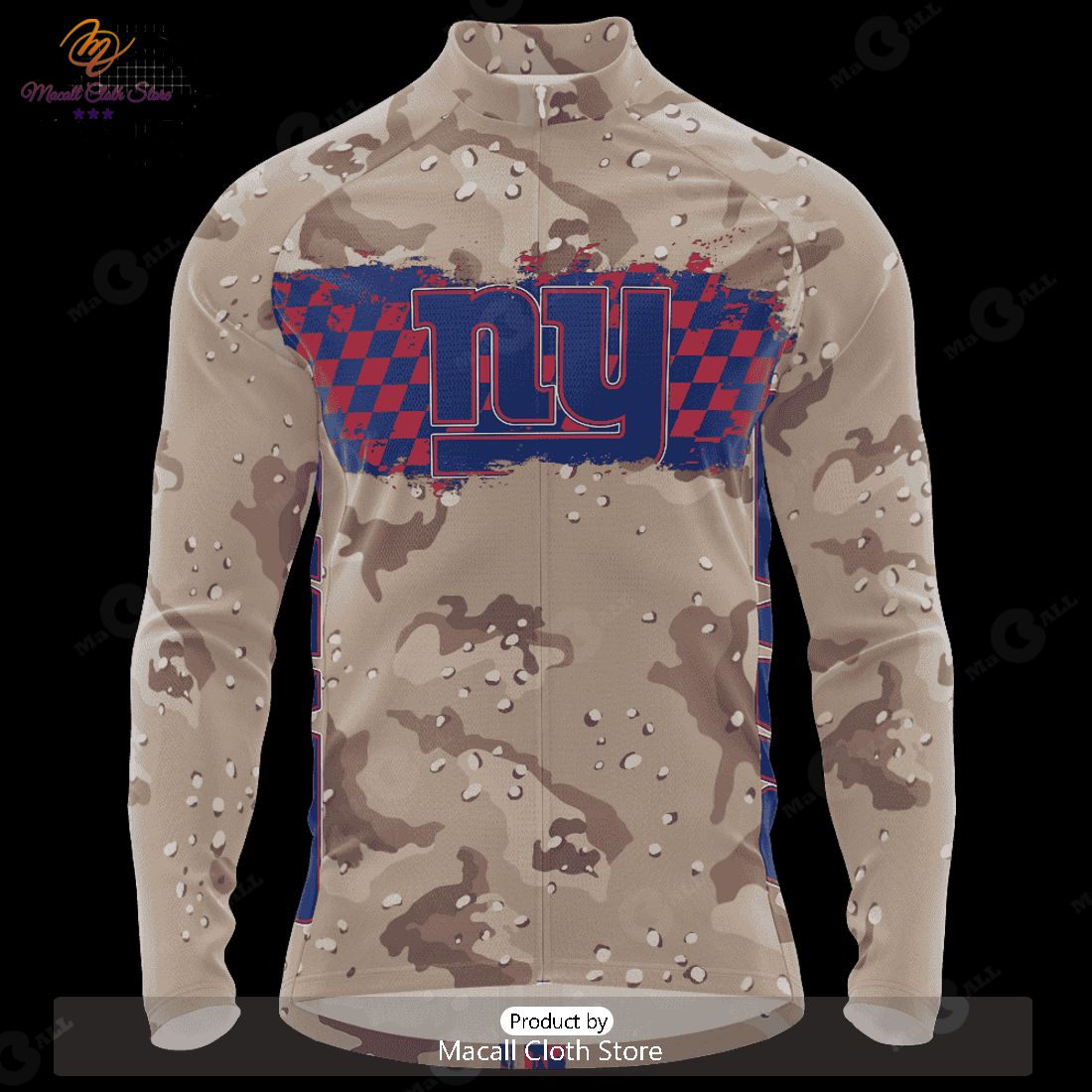 HOT TREND NFL New York Giants Special Desert Camo Design Cycling Jersey  Hoodie