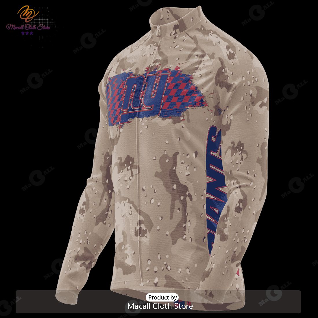 HOT TREND NFL New York Giants Special Desert Camo Design Cycling Jersey  Hoodie