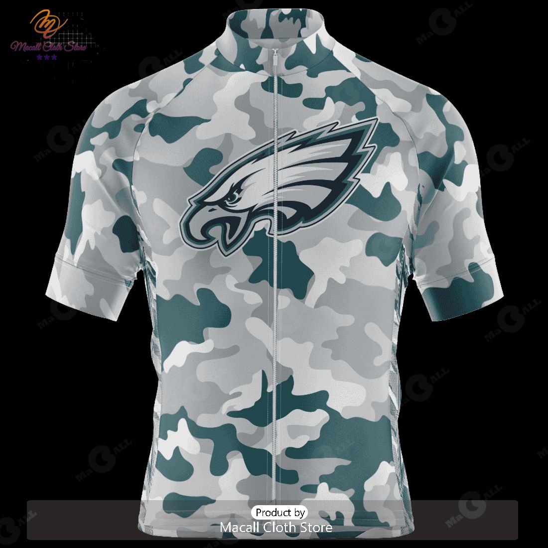 HOT TREND NFL Philadelphia Eagles Special Camo Design Cycling Jersey Hoodie