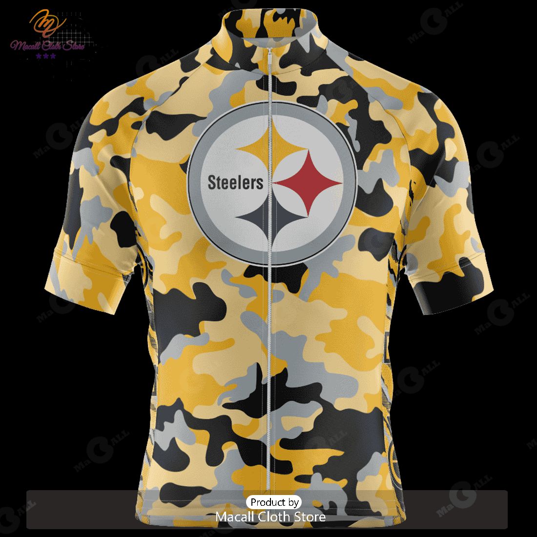 HOT Pittsburgh Steelers Colorful Camo Cycling Jersey NFL 2023 Personalized HOT Pittsburgh Steelers Colorful Camo Cycling Jersey NFL 2023 Personalized