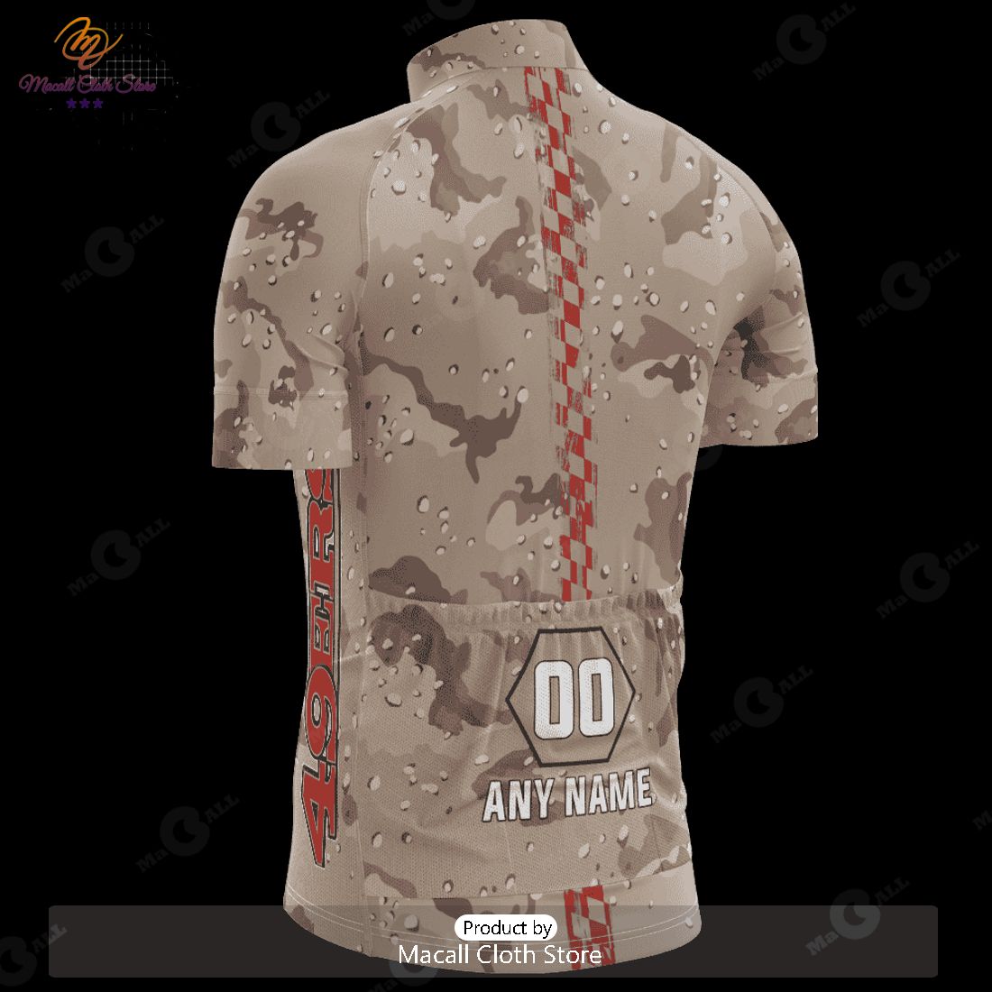 HOT TREND NFL San Francisco 49ers Special Desert Camo Design Cycling Jersey  Hoodie