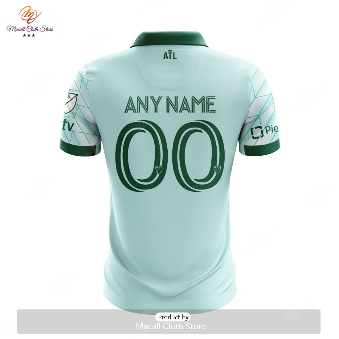 HOT MLS Atlanta United FC 2023 Away Custom Polo