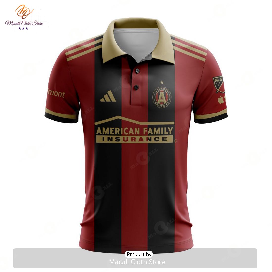 HOT MLS Atlanta United FC 2023 Home Custom Polo