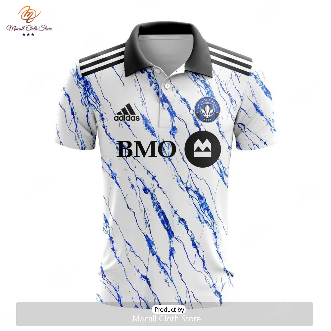 HOT MLS CF Montreal Adidas 2023 Away Custom Polo HOT MLS CF Montreal Adidas 2023 Away Custom Polo