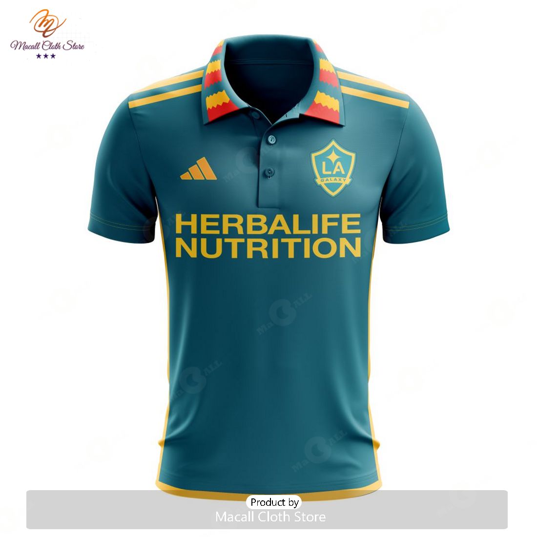 HOT MLS LA Galaxy 2023 Away Custom Polo