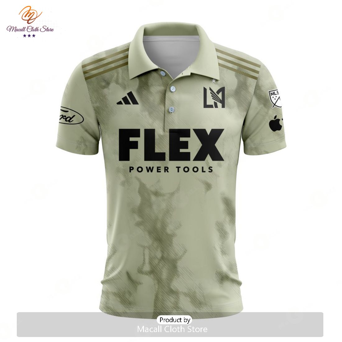 HOT MLS Los Angeles Football Club 2023 Away Custom Polo HOT MLS Los Angeles Football Club 2023 Away Custom Polo