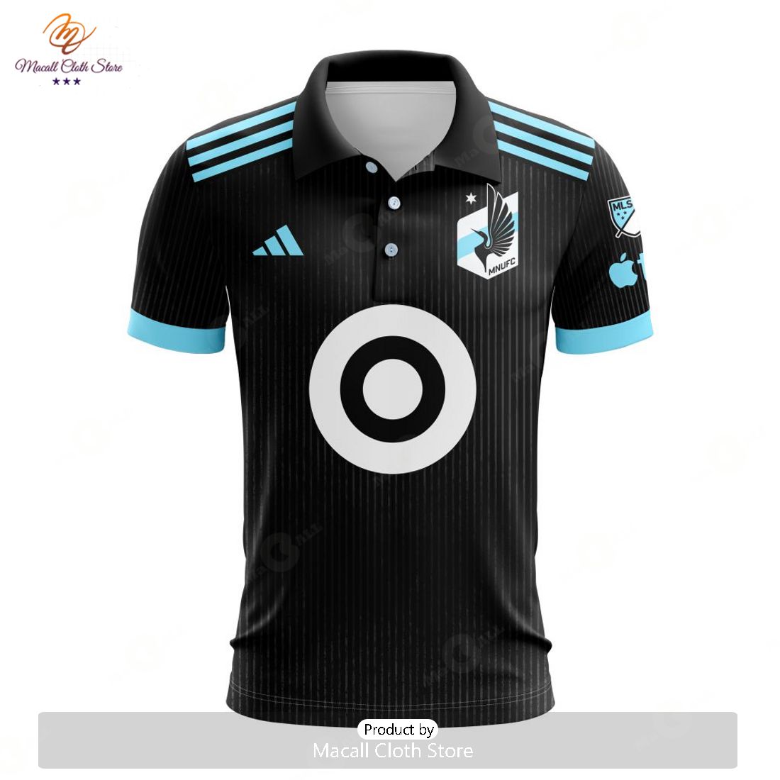 HOT MLS Minnesota United FC 2023 Home Minnesota Night Custom Polo