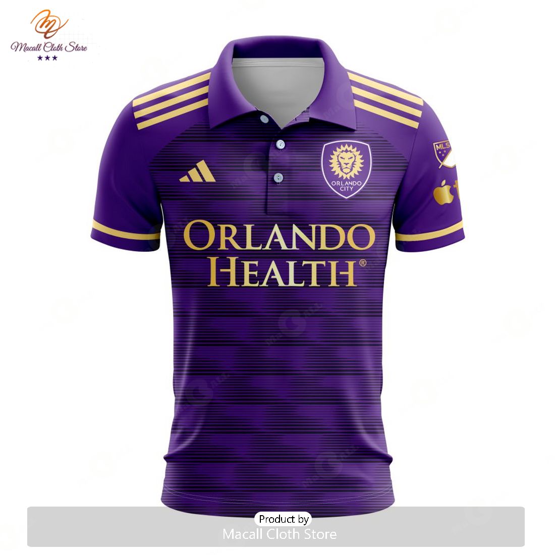 HOT MLS Orlando City SC 2023 Home The Wall Custom Polo