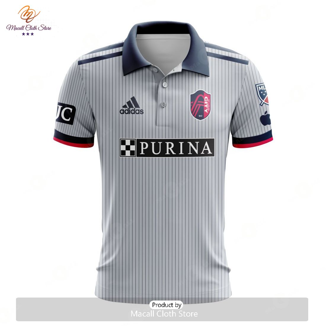 HOT MLS St. Louis City SC 2023 Away The Spirit Custom Polo HOT MLS St. Louis City SC 2023 Away The Spirit Custom Polo