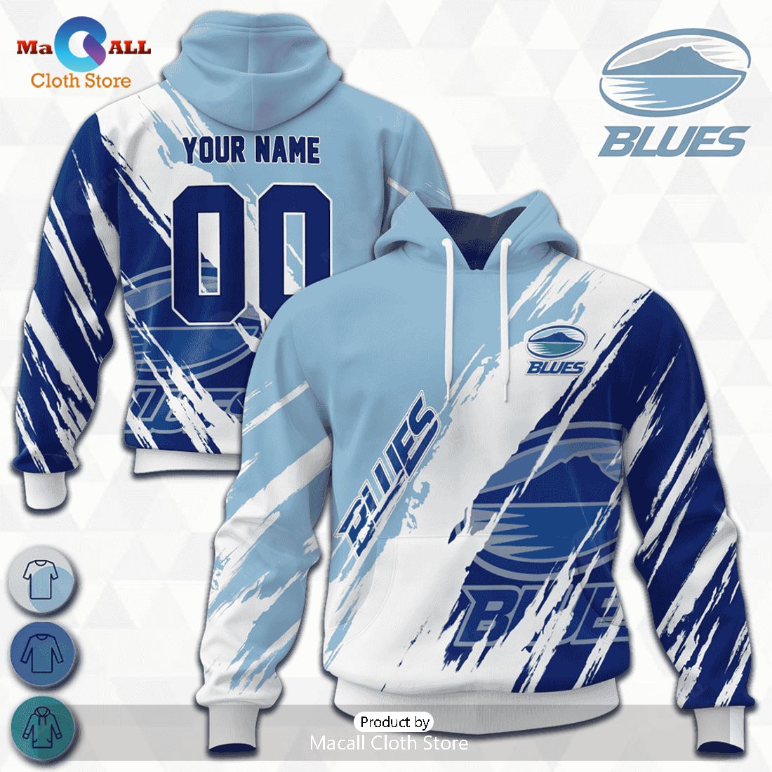 HOT Blues Brushed For Super Rugby 2023 Hoodie Sweatshirt 3D HOT Blues Brushed For Super Rugby 2023 Hoodie Sweatshirt 3D